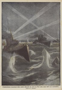Laudacissima indtrængen af ​​vores torpedoer i havnen i Pula natten fra 1. til 2. november