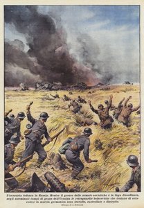 Tyskerne rykker ind i Rusland af Achille Beltrame