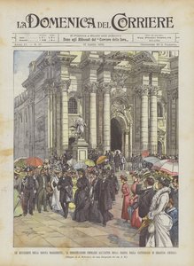 Dronning Margheritas udflugter, den populære demonstration ved udgangen af ​​dronningen fra?