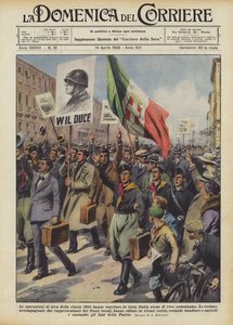 Indkaldelsen af 1914-klassen vakte stor begejstring i hele Italien.