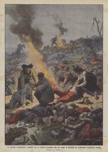 De nådesløse konsekvenser, bønder, der i Alsace tænder bål på slagmarkerne for?