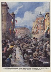 De tyske motoriserede tropper, som kom ind i Bulgarien med den bulgarske regerings godkendelse?