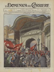 På et tragisk tidspunkt for Tyrkiet stod Enver bey foran den sublime port for at beordre ?