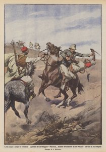Hånd-til-hånd kamp i Cyrenaica, Piacenza kavalerikaptajn angreb voldsomt? af Achille Beltrame