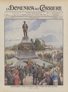 Nationalt monument for Giuseppe Verdi, indviet i Milano den 10. oktober af billedhuggeren Enrico Butti