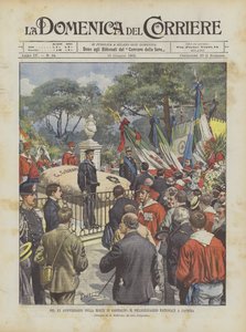 På 20-årsdagen for Garibaldis død, den nationale pilgrimsrejse til Caprera af Achille Beltrame