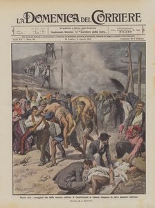 Obskure helte, modige mænd, der reddede sig selv fra den brændende svovlmine i Casteltermini ? af Achille Beltrame
