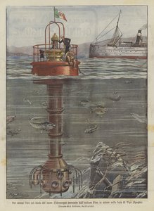 At lede efter dem i bunden af ​​havet, hydroskopet opfundet af den italienske Pino, i aktion i?