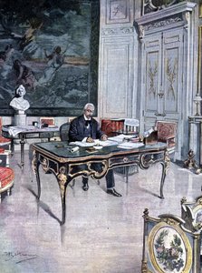 Præsident for den franske republik Félix Faure i 1899 Illustration af Achille Beltrame af Achille Beltrame