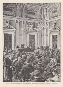 Rom, indvielse af den 6. internationale pressekongres (5. april)