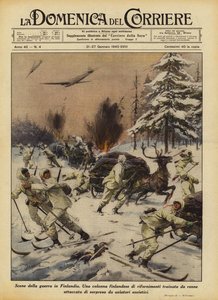 Scener fra krigen i Finland af Achille Beltrame