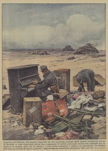 Overraskelser i ørkenen (farve litho) af Achille Beltrame