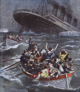Frygtelig maritim katastrofe, største oceanlinjeskib Titanic synker med 1600 mennesker?