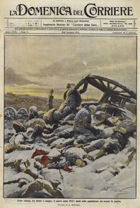 Det nye år 1915 med halvdelen af verdens befolkning i krig af Achille Beltrame