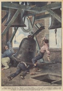 Tragisk sammenbrud af en klokke af Achille Beltrame