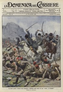 Tyrkisk infanteri angrebet i skyttegravene af et kompagni af kosakker