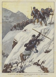 En alpekaptajn, der faldt ned i en kløft under en march på Mount Telegraph