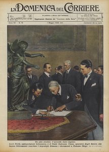 En historisk handling, den italiensk-engelske aftale