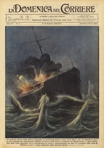 En flådeepisode af den spanske krig af Achille Beltrame