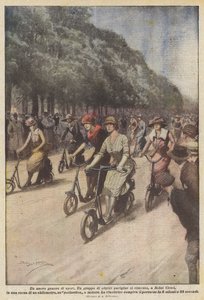 En ny sportgenre. En gruppe parisiske skuespillerinder deltager i et løb i Saint Cloud?