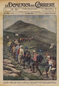 Et fredeligt angreb på et bjerg af Achille Beltrame