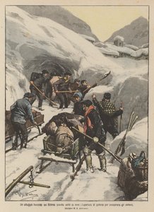 En fransk landsby i Pyrenæerne begravet under sne åbner tunneler for at hjælpe indbyggerne af Achille Beltrame