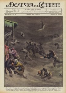En sandstorm af hidtil uset vold ramte nogle regioner i Texas i USA