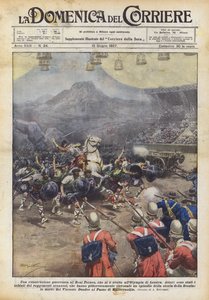 En krigerisk rekonstruktion ved Royal Tournament, som fandt sted på Olympia i London