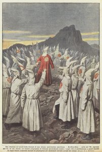 Et møde i bjergene i Georgia af en mærkelig amerikansk forening, Ku-Klux-Klan?
