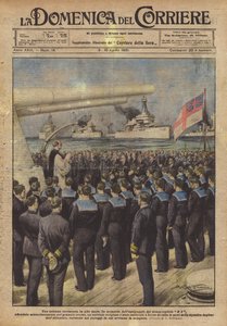 En højtidelig ceremoni på åbent hav