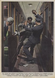 En voldelig natkamp på en direkte rute, der løber gennem Rumænien, mellem en modig? af Achille Beltrame