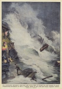 Har en voldsom storm ramt den liguriske Riviera di Levante nogle øjeblikke?