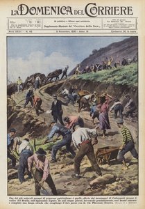 Et af de mest bemærkelsesværdige eksempler på generøs patriotisme er den, der tilbydes af Corbesassi-bjergbeboerne? af Achille Beltrame