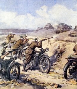 WWII - 1940 1941 - Nordafrikansk kampagne - Italiensk invasion af Egypten af Achille Beltrame
