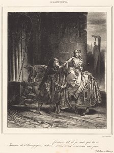 Jeanne af Burgund af Achille Devéria
