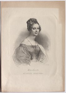 Melle. EMILIE SCZANIECKA. af Achille Devéria