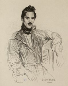 Portræt af Rose-Joseph Lemercier (IFF 178) af Achille Devéria