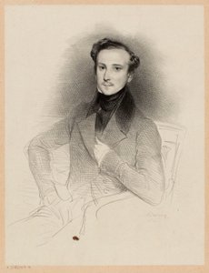 Portræt af de Savigny af Achille Devéria