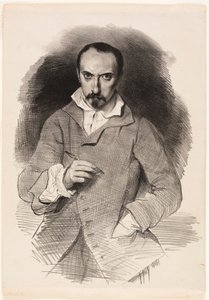 Selvportræt af Achille Devéria