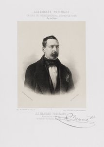 Nationalforsamlingen, galleriet for folkets repræsentanter - Toussaint Bravard (Puy-de-Dôme) af Achille Devéria