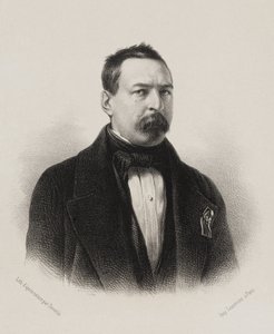 Nationalforsamlingen, galleriet for folkets repræsentanter - Toussaint Bravard af Achille Devéria