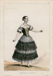 Spansk kostume af Achille Devéria