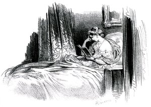 Madame Bovary for romanen af Gustave Flaubert af Achille Devéria