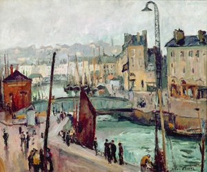 Le Havre, Bassin du Roy (olie på lærred) af Achille Emile Othon Friesz