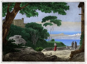 Albanosøen. (stik, ca. 1820)