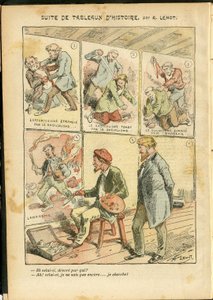 Illustration af Achille Lemot (1846-1909) i Le Pelerin, 20/05/06 - Suite af historiske malerier - anarkistisk anarkisme, radikalisme, kunst, revolution, opportunisme, usikkerhed, socialisme - malere kunstnere af Achille Lemot