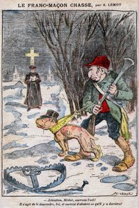 Frimurerjagten i Le Pelerin af Achille Lemot