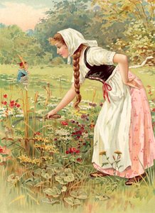 Hop-o-Min-Tumme og tjenerinden (chromolitho)