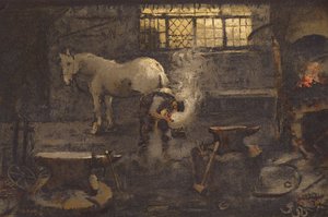 Vores landsbysmed (chromolitho) af Ada Holland