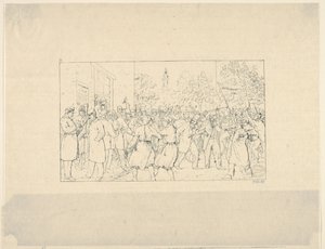 Valg i Baltimore, november 1862 fra Confederate War Etchings, 1861-63.